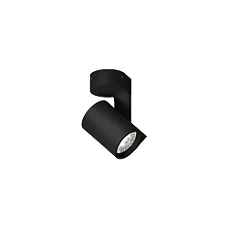 Væg- og Loftlampe SQUBE ON BASE 1.0 svingbar IP20, sort dæmpbar