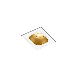 LED Recessed spot PIRRO 1.0, 1 Spot 4.5W 2700K, CRi >90, dimmable, white gold
