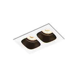Downlight PIRRO 2.0 2-flammer IP20, sort, hvid dæmpbar