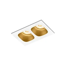 Downlight PIRRO 2.0 2-flammer IP20, guld, hvid dæmpbar