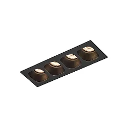 Downlight PIRRO 4.0 4-flammer IP20, sort dæmpbar