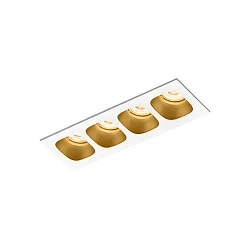 Downlight PIRRO 4.0 4-flammer IP20, guld, hvid dæmpbar