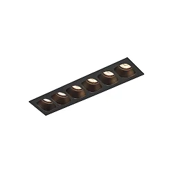Downlight PIRRO 6.0 6-flammer IP20, sort dæmpbar