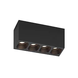 Downlight PIRRO 4.0 4-flammer IP20, sort dæmpbar