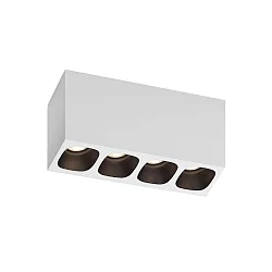 Downlight PIRRO 4.0 4-flammer IP20, sort, hvid dæmpbar
