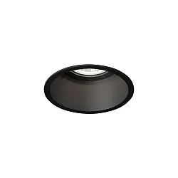 recessed spotlight DEEPER 1.0 - LED rigid, multipower, with leaf springs IP20, mat, deep black dimmable