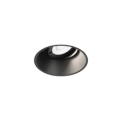 ceiling recessed luminaire DEEP ADJUST PETIT 1.0 TRIMLESS flush, cardanic swivelling IP20, mat, deep black dimmable