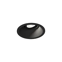 Indbygnings loftlampe DEEP ADJUST PETIT 1.0 kardanisk drejning, med klemfjedre IP20, mat, kulsort dæmpbar