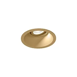 Indbygnings loftlampe DEEP ADJUST PETIT 1.0 kardanisk drejning, med klemfjedre IP20, champagne dæmpbar