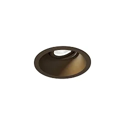 Indbygnings loftlampe DEEP ADJUST PETIT 1.0 kardanisk drejning, med klemfjedre IP20, bronze dæmpbar