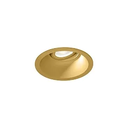 ceiling recessed luminaire DEEP ADJUST PETIT 1.0 cardanic swivelling, with wire springs IP20, gold dimmable