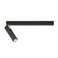 Loftlampe MICK 1.0 1-flamme IP20, guld, sort dæmpbar