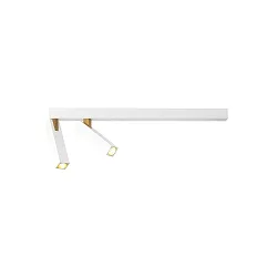 Loftlampe MICK 2.0 2-flammer IP20, guld, hvid dæmpbar
