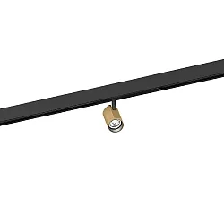 Skinne spot CENO ON STREX 1.0 med adapter IP20, champagne, sort mat dæmpbar