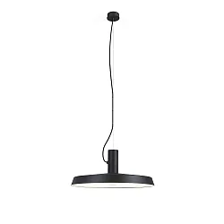 pendant luminaire ROOMOR OFFICE CABLE SUSP 1.0 MICROPRISM IP20, black matt dimmable