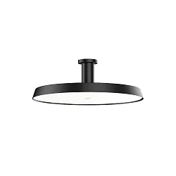 Loftlampe ROOMOR OFFICE CEILING SURF 1.0 OPAL DALI styrbar IP20, sort mat dæmpbar