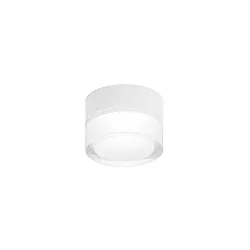 Væg- og Loftlampe MIRBI 1.0 rund IP44, hvid dæmpbar
