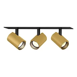 Downlight CENO 3.0 3-flammer, svingbar, drejelig IP20, guld, sort dæmpbar