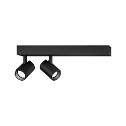 overflade lampe CENO 2.0 2-flammer, svingbar, drejelig IP20, sort dæmpbar