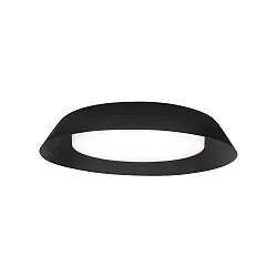 LED Wall /Ceiling luminaire TOWNA 2.0, IP44, Ø 37.1cm, 2700K, dimmable, black