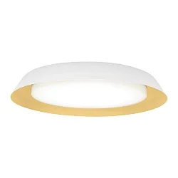 LED Wall /Ceiling luminaire TOWNA 2.0, IP44, Ø 46.1cm, 2700K, dimmable, white gold