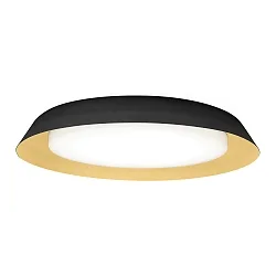 LED Wall /Ceiling luminaire TOWNA 2.0, IP44, Ø 46.1cm, 2700K, dimmable, black gold