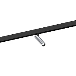 Skinne spot MATCH ON STREX 1.0 med adapter IP20, aluminium, sort mat 