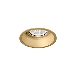 recessed spotlight DEEP 1.0 1 flame, rigid, with wire springs IP20, champagner dimmable