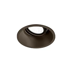 ceiling recessed luminaire DEEP ADJUST 1.0 - LED Dim-To-Warm, with leaf springs, cardanic swivelling IP20, bronze dimmable