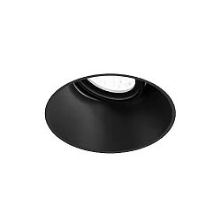 Indbygnings loftlampe DEEP ADJUST TRIMLESS 1.0 skylle, kardanisk drejning, med klemfjedre IP20, mat, kulsort dæmpbar