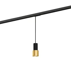 1-faset pendul ODREY ON TRACK 1.1 inkl. 1-faset adapter GU10 IP20, guld, sort mat