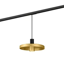 1-faset pendul ODREY ON TRACK 1.2 inkl. 1-faset adapter GU10 IP20, guld, sort mat