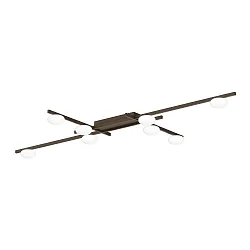 ceiling luminaire PERLEZ GRID 1.0 8 flames IP20, bronze dimmable