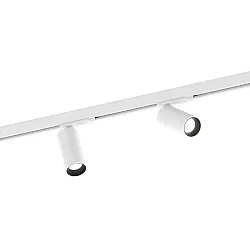 1-faset spot PILLO ON TRACK 1.0 svingbar GU10 IP20, hvid mat