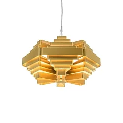 Pendel J.J.W. 042 E27 IP20, guld dæmpbar