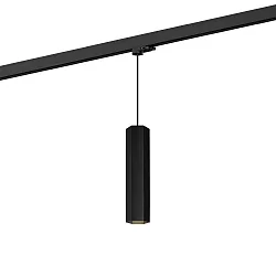 3-faset pendul HEXO ON TRACK 3.0 - PAR16 firkantet, lang, med adapter GU10 IP20, mat, kulsort dæmpbar