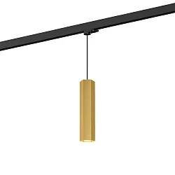3-faset pendul HEXO ON TRACK 3.0 - PAR16 firkantet, lang, med adapter GU10 IP20, guld dæmpbar