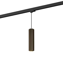 3-faset pendul HEXO ON TRACK 3.0 - PAR16 firkantet, lang, med adapter GU10 IP20, bronze dæmpbar