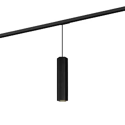 1-faset pendul HEXO ON TRACK 3.0 - PAR16 firkantet, lang, med adapter GU10 IP20, mat, kulsort dæmpbar