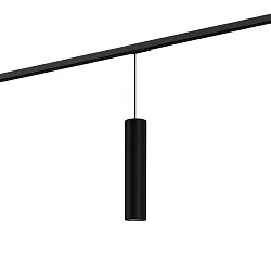 1-faset pendul RAY ON TRACK 3.0 - PAR16 cylindrisk, lang, med adapter GU10 IP20, mat, kulsort dæmpbar