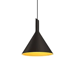 Pendel SHIEK 3.0 uden roset, Dim-To-Warm, med åbent kabel IP20, guld mat, sort mat dæmpbar