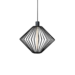 pendant luminaire WIRO 1.1 DIAMOND CEILING SUSP E27 IP20, black 