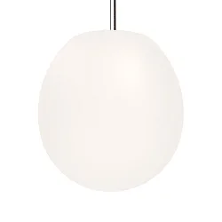 Pendel DRO SUSPENDED 4.0 - Ø 38.5CM E27 IP20, opal hvid, sort mat dæmpbar