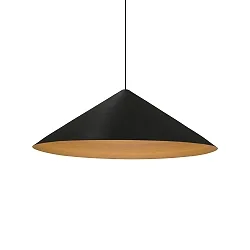 LED Design Pendant luminaire DINOR 3.0, Ø 76cm, 11W 1800-2850K, dimmable, black gold