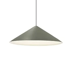 LED Design Pendant luminaire DINOR 3.0, Ø 76cm, 11W 1800-2850K, dimmable, green / grey white