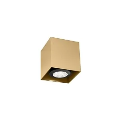 overflade lampe BOX MINI 1.0 Kubusform, stiv GU10 IP20, champagne 