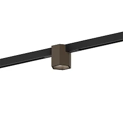 Skinne spot HEXO ON STREX 1.0 med adapter IP20, bronze, sort mat dæmpbar