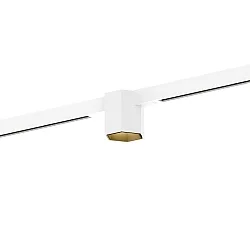 Skinne spot HEXO ON STREX 1.0 med adapter IP20, guld, hvid mat dæmpbar