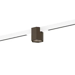 Skinne spot HEXO ON STREX 1.0 med adapter IP20, bronze, hvid mat dæmpbar