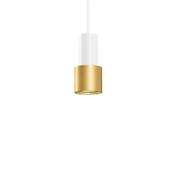 pendant luminaire ODREY CEILING SUSP 1.1 PAR16 GU10 IP20, gold, white matt 